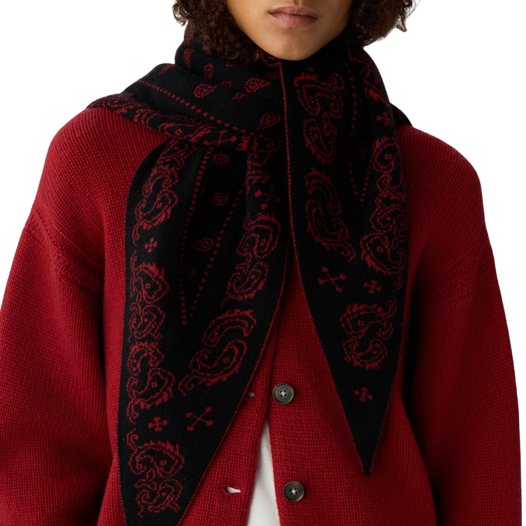 The Wild Rag in Carmine/Black