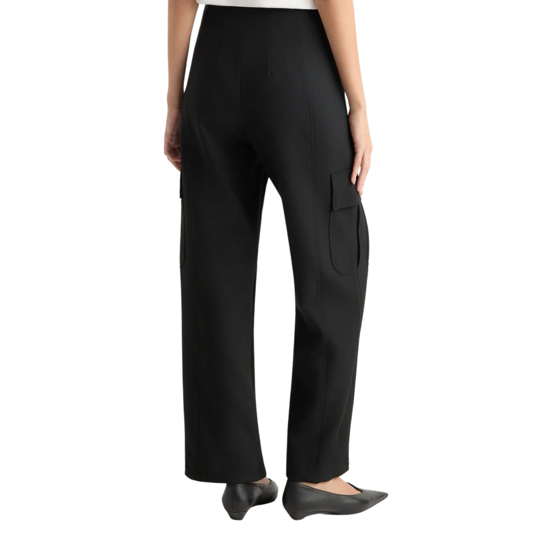 Lynda Tailored Utility Pant in Black