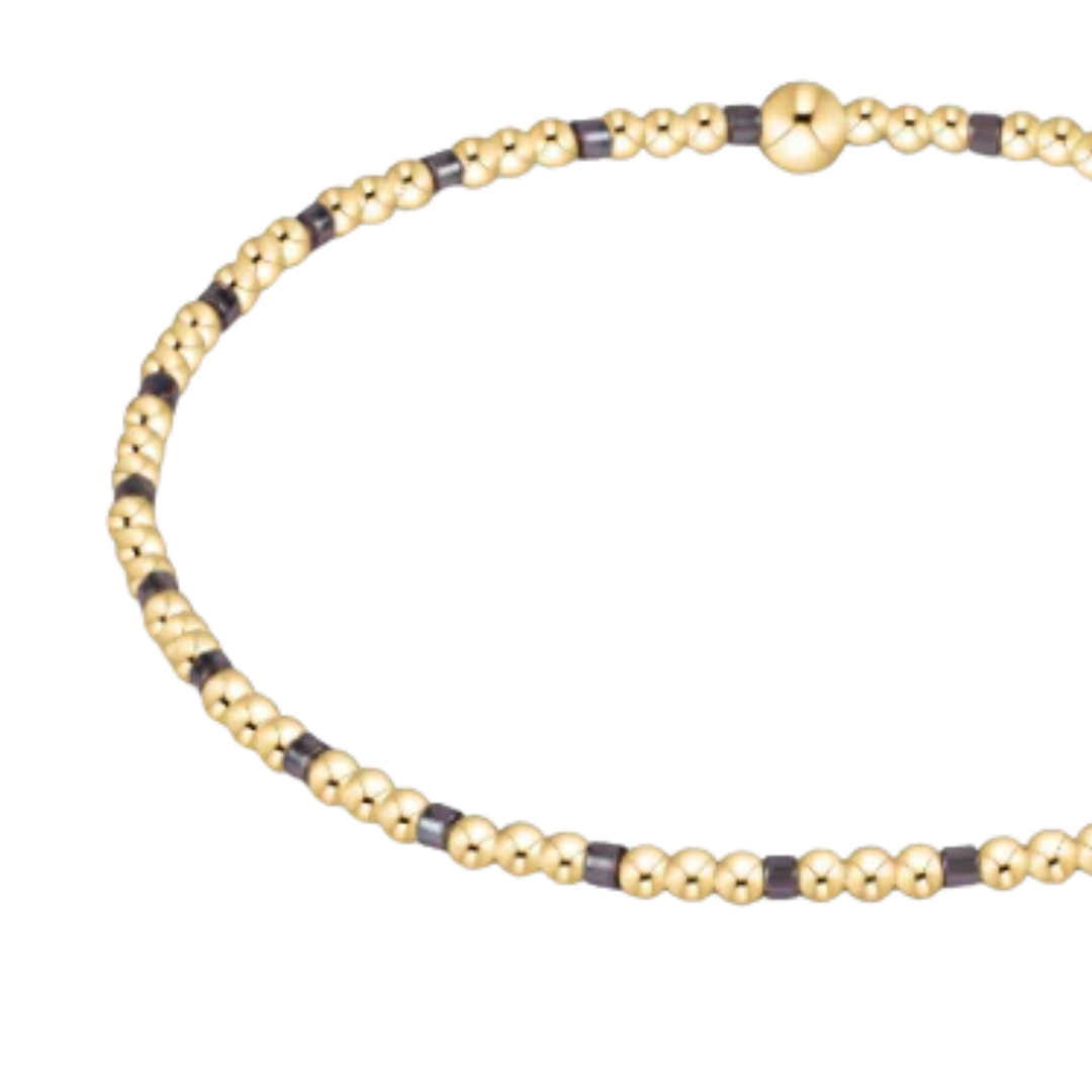 Hope Sincerity Pattern 2MM Bracelet in Taupe With a Twist