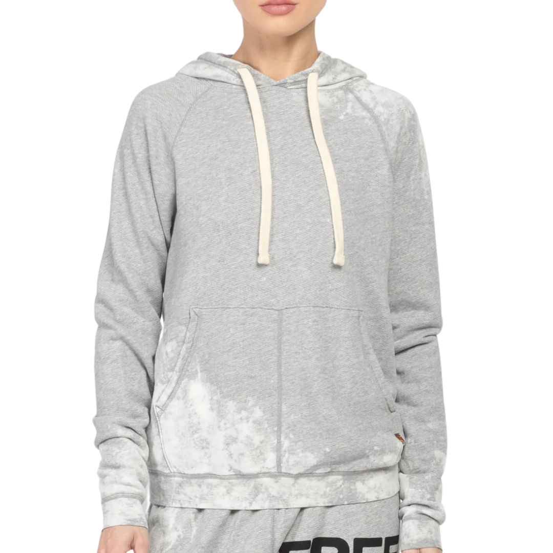 Bleachout Shrunken Hoodie in Heatherbleachout