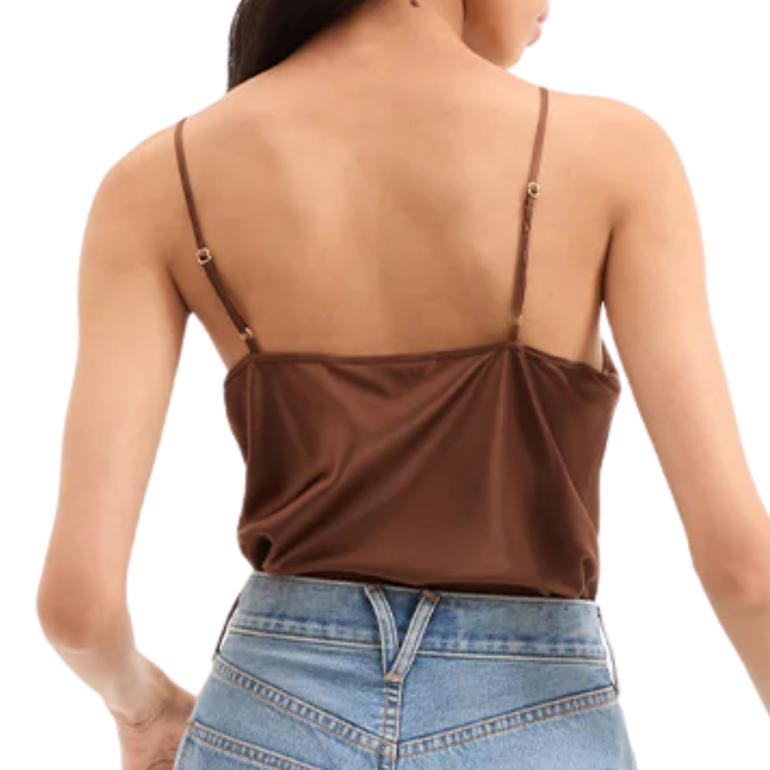 Sola Stretch-Silk Tank Top in Light Chicory
