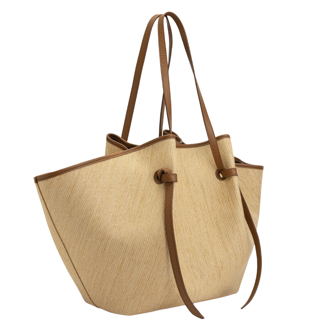 XL Mochi in Biscuit Woven Raffia