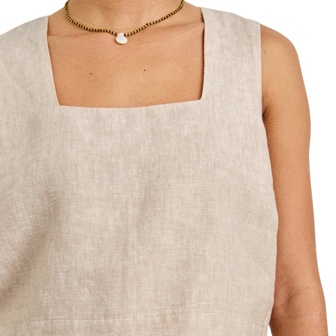 Akira Top in Heathered Flax