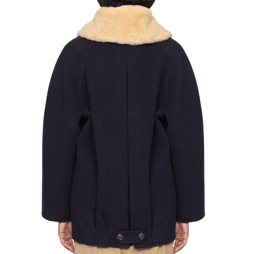 Astra Peacoat in Navy