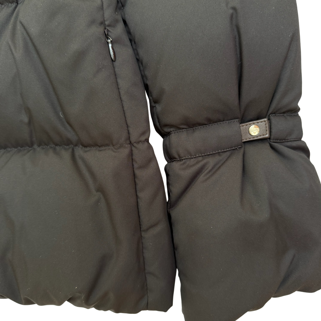 Faux Fur Collar Jacket in Black