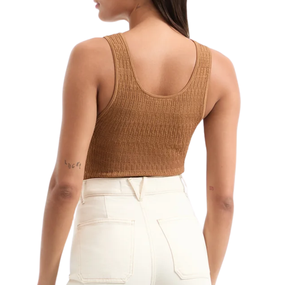 Sandra Knit Tank Top in Whisky