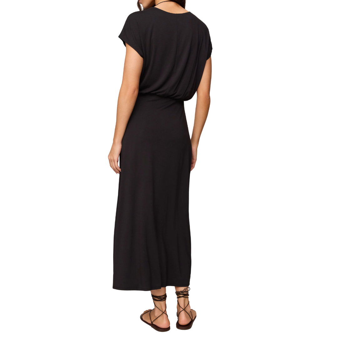 Anika Jersey Midi Dress in Black