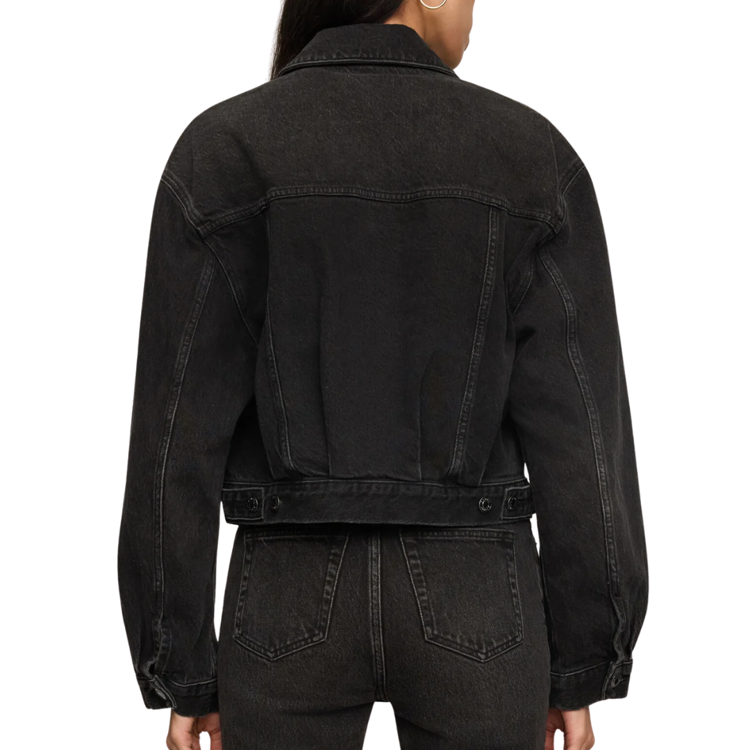 Daily Cropped Denim Jacket in Backstage