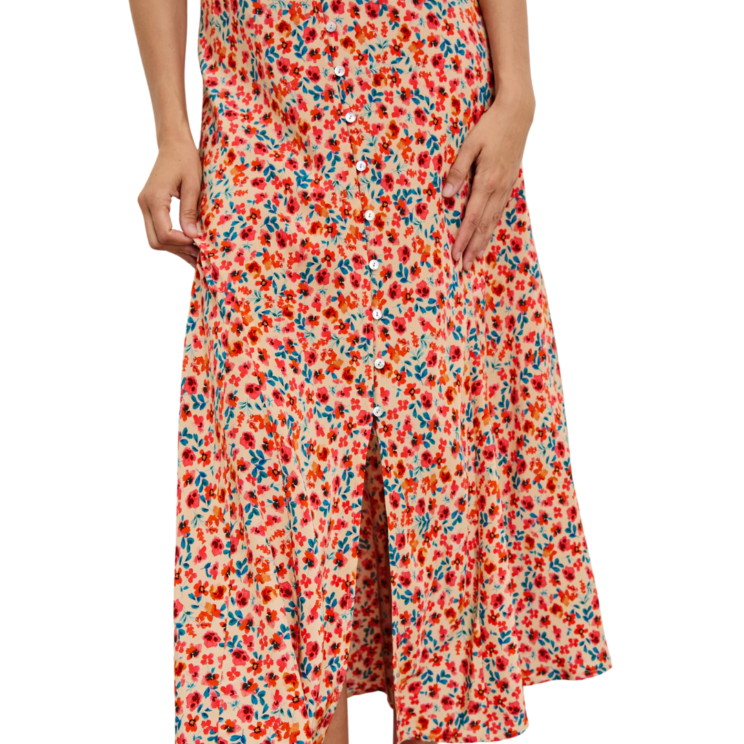 Florian Dress in Red Posy