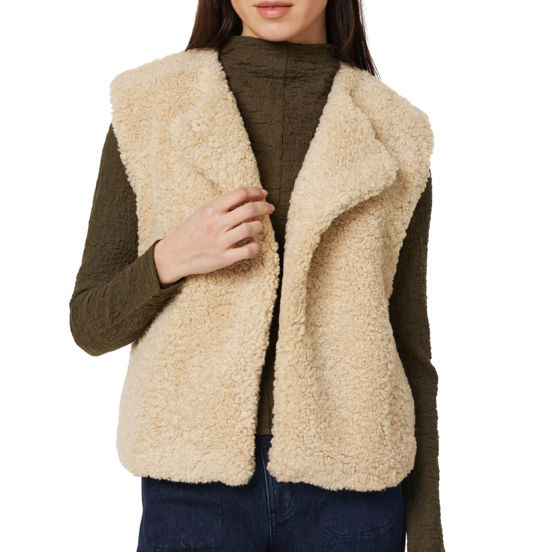 Sherpa Vest in Natural