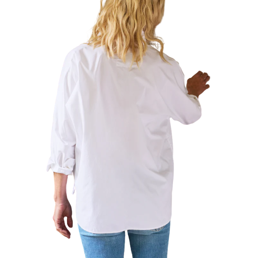Oona Continuous Button-Up in White
