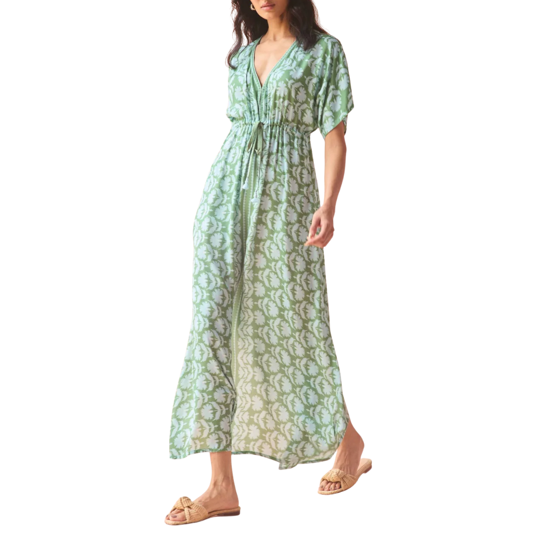 Pia Caftan in Marlie Matcha