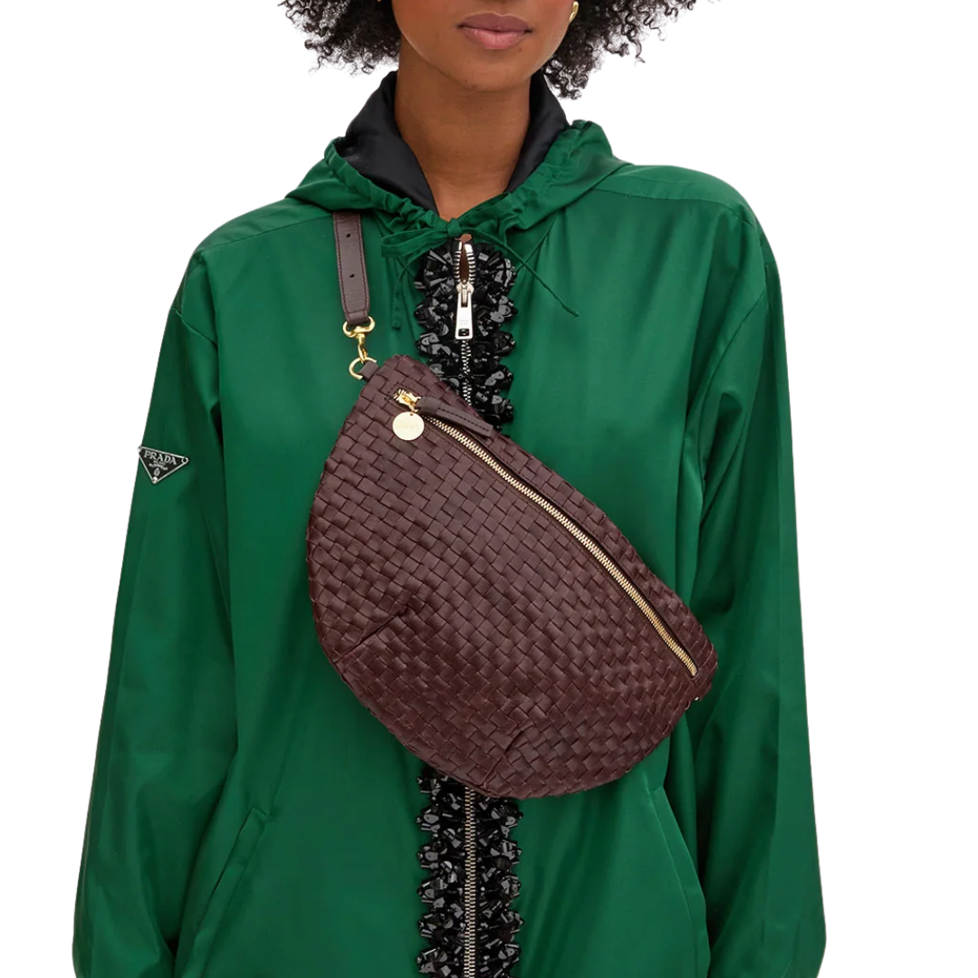 Grande Fanny in Tobacco Woven Checker