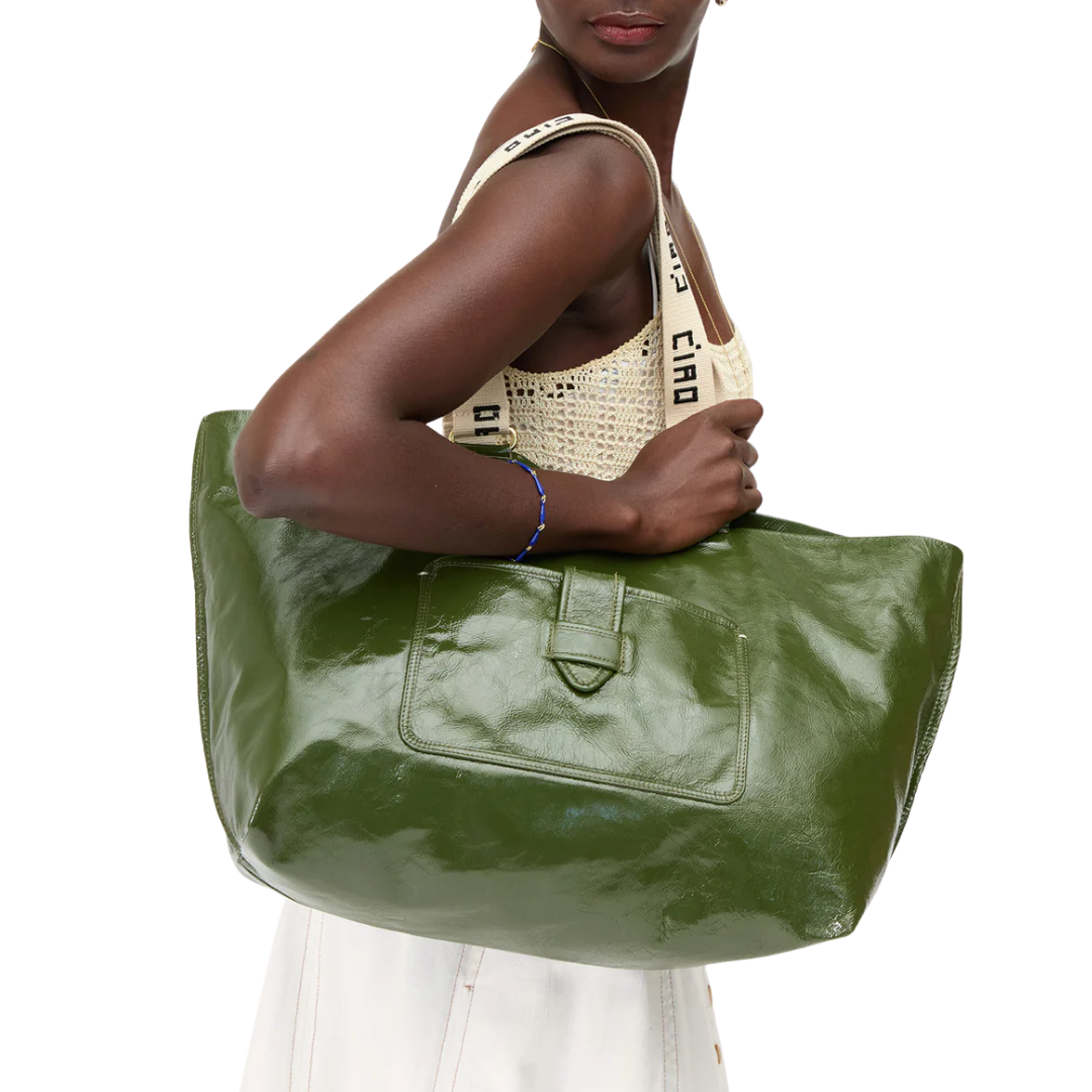 Grand Bateau Tote in Army