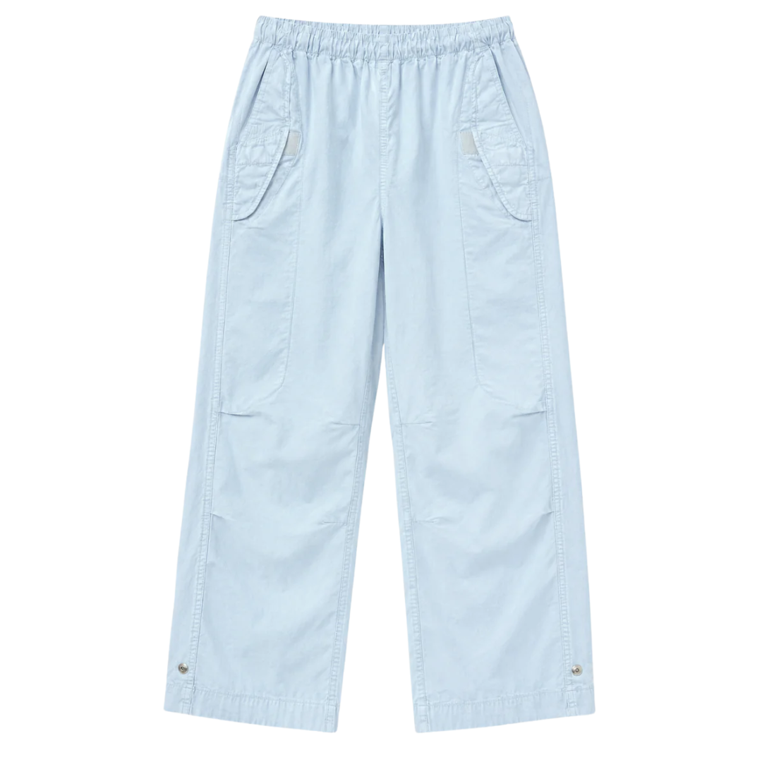 Outofsight Poplinair Flapsnap Kite Pant in Blue Plant