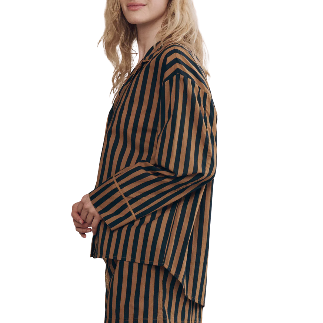 The Pajama Shirt in Club Stripe