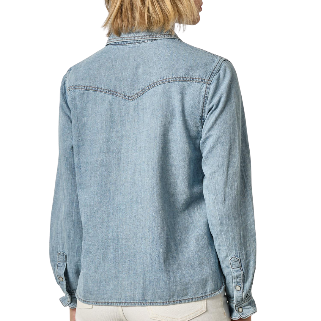 Denim Button Down in Blue Wash