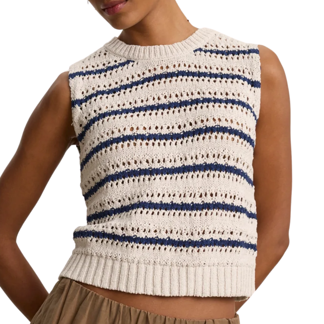 Calista Shell Top Chalk/Marine