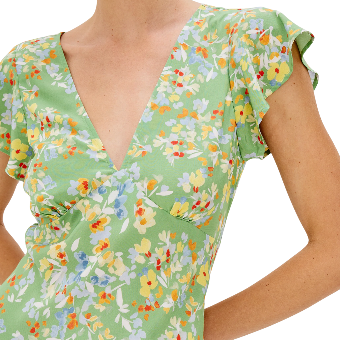 Gigi Dress in Green Meadow