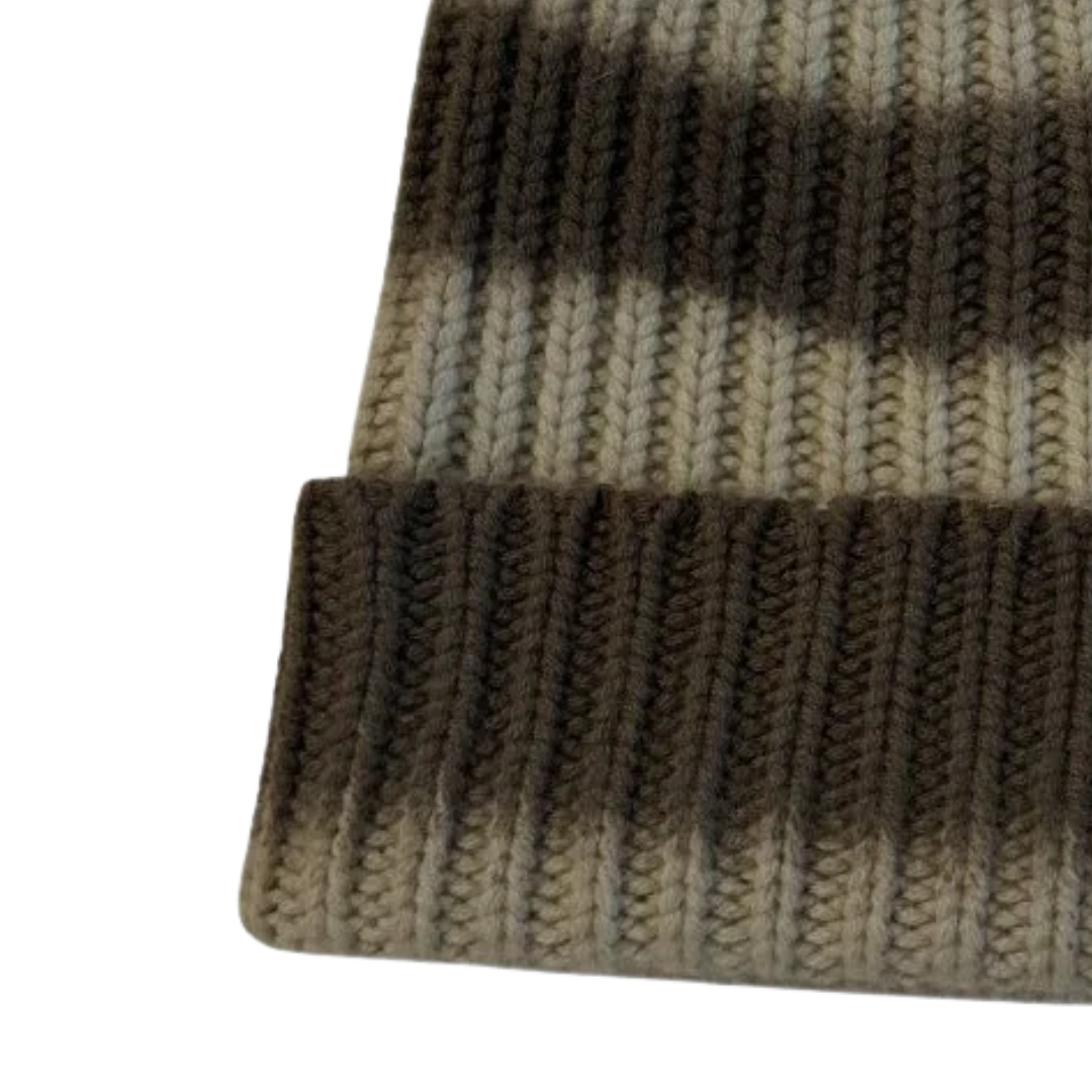 Sailor Shaded Stripe Beanie in Gravel/Buffalo
