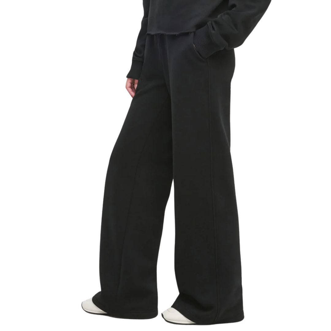 Embroidered Wide Leg in Black