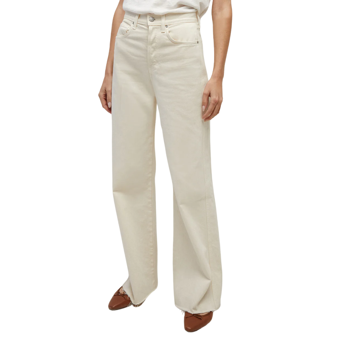 Taylor Wide-Leg Jean in Ecru