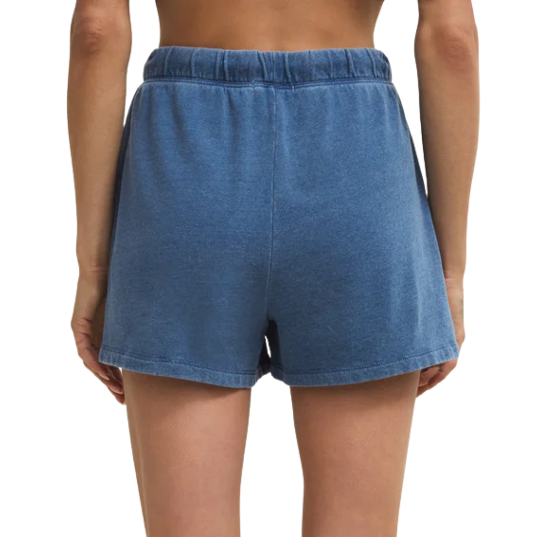 Hunter Knit Denim Short in Calypso Blue Indigo