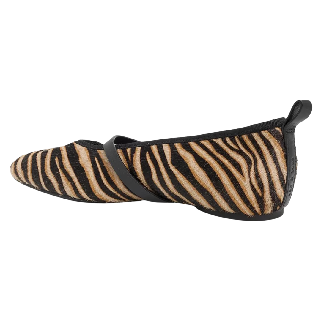 Spire Calf Hair Mary Jane in Cream Zebra Hair Calf