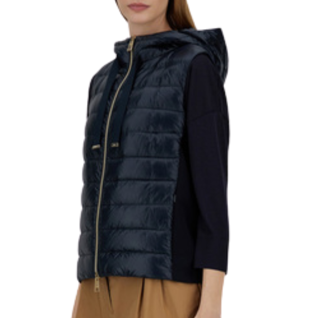 Paneled Vest in Blue