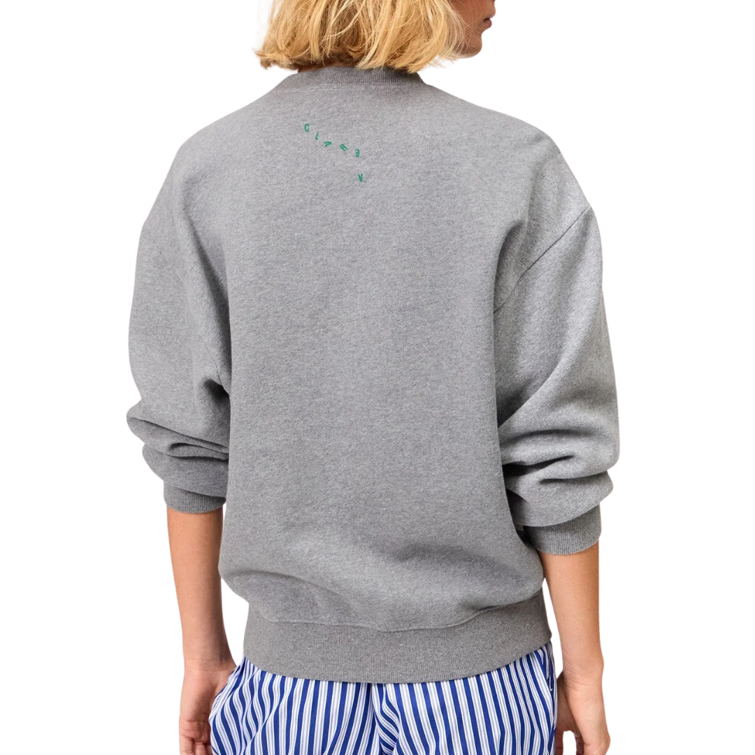 Oversized Ciao Grand Block Sweatshirt in Grey Mélange