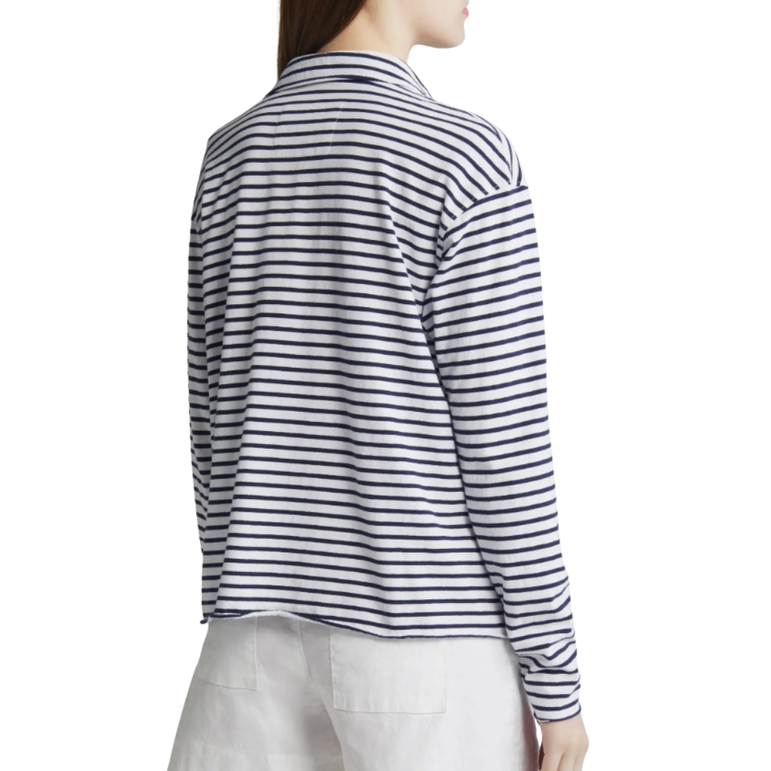 Patrick in White & British Royal Navy Fleece