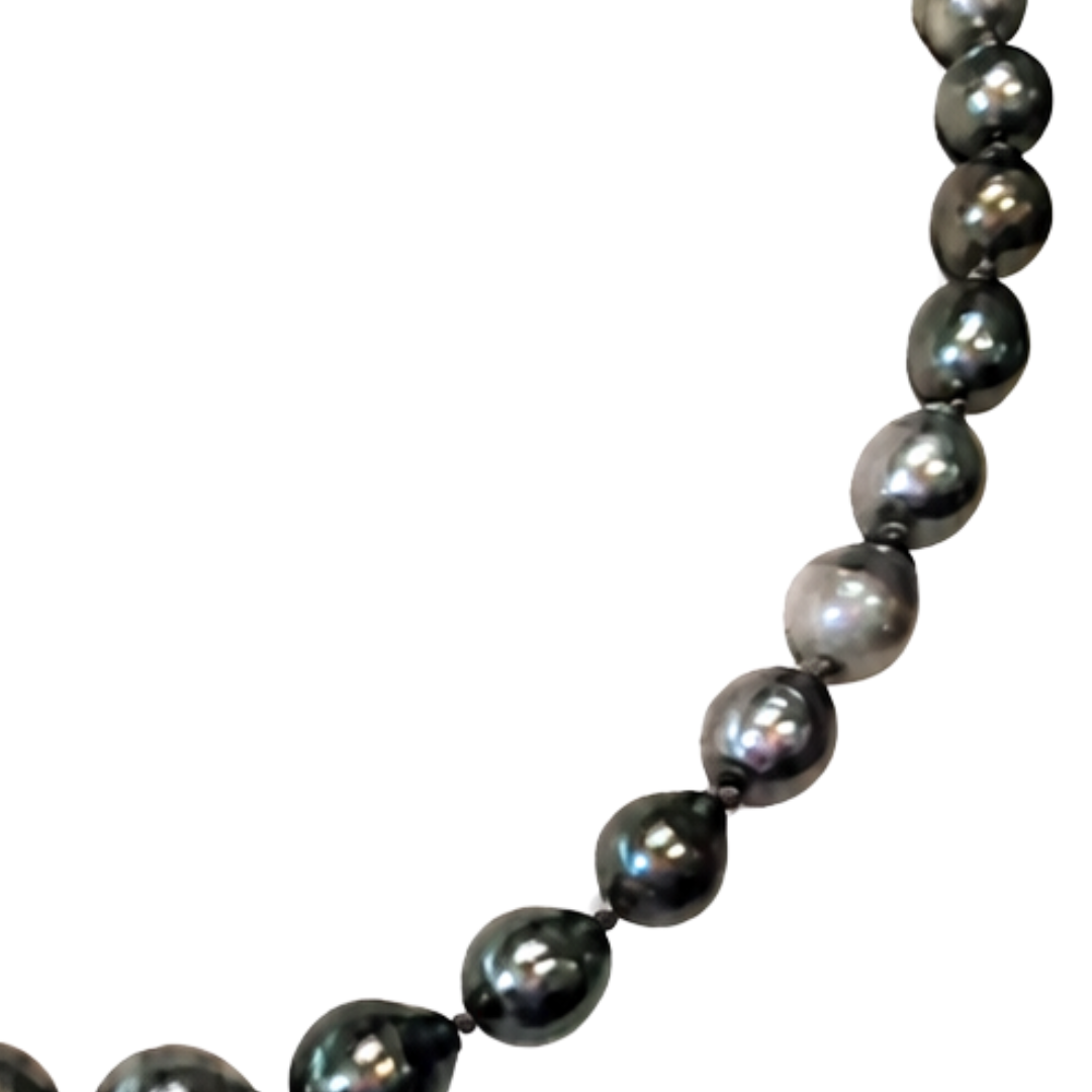 Tahitian Pearls 18" Necklace in Grey