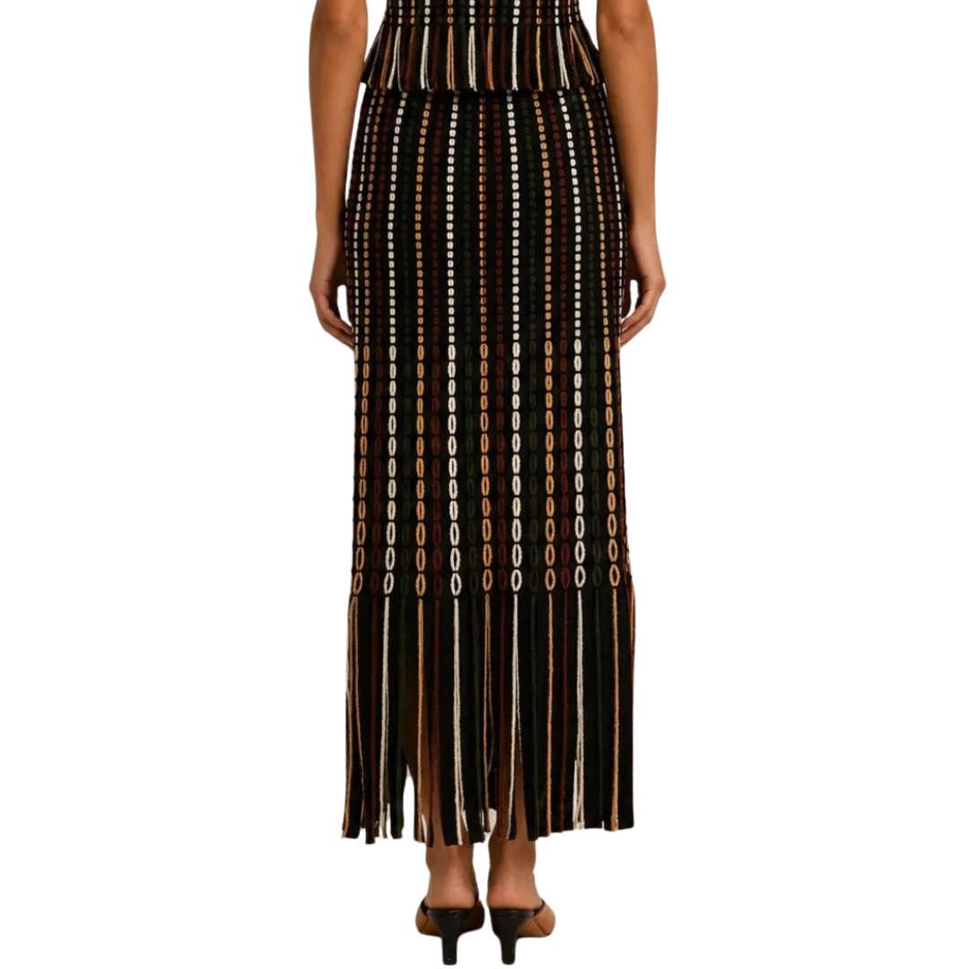 Ineze Knit Skirt in Noctis