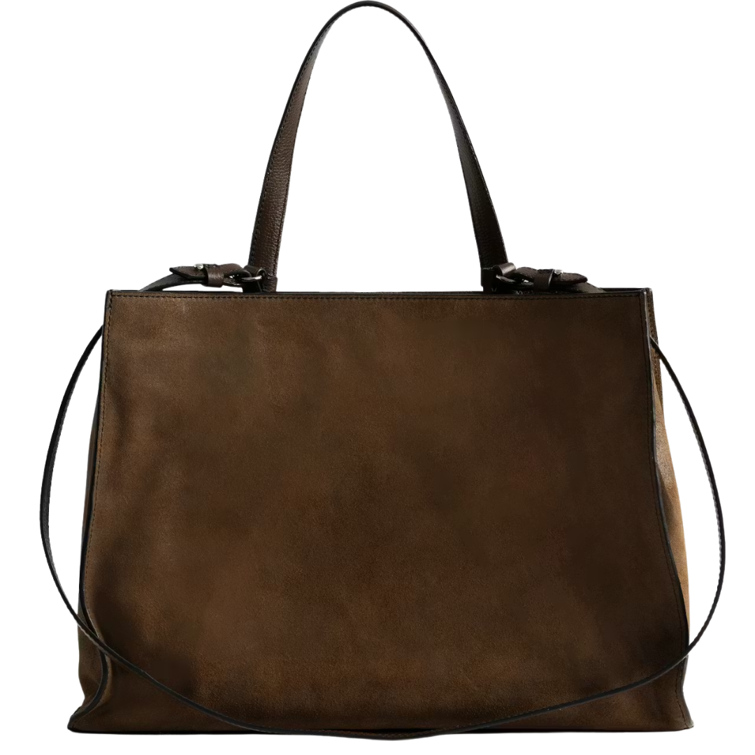 Jack Suede Bag in Wood
