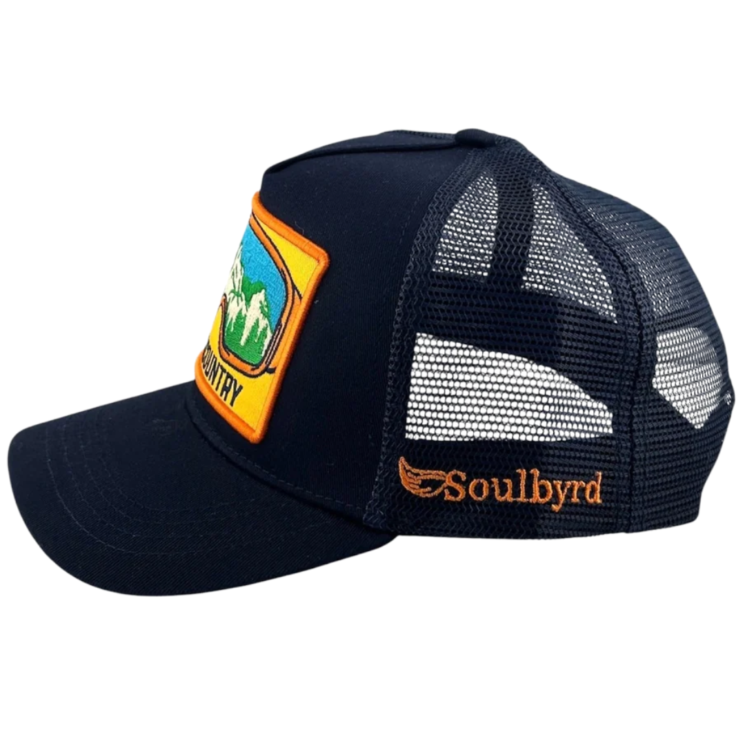 Back Country Trucker Hat in Navy