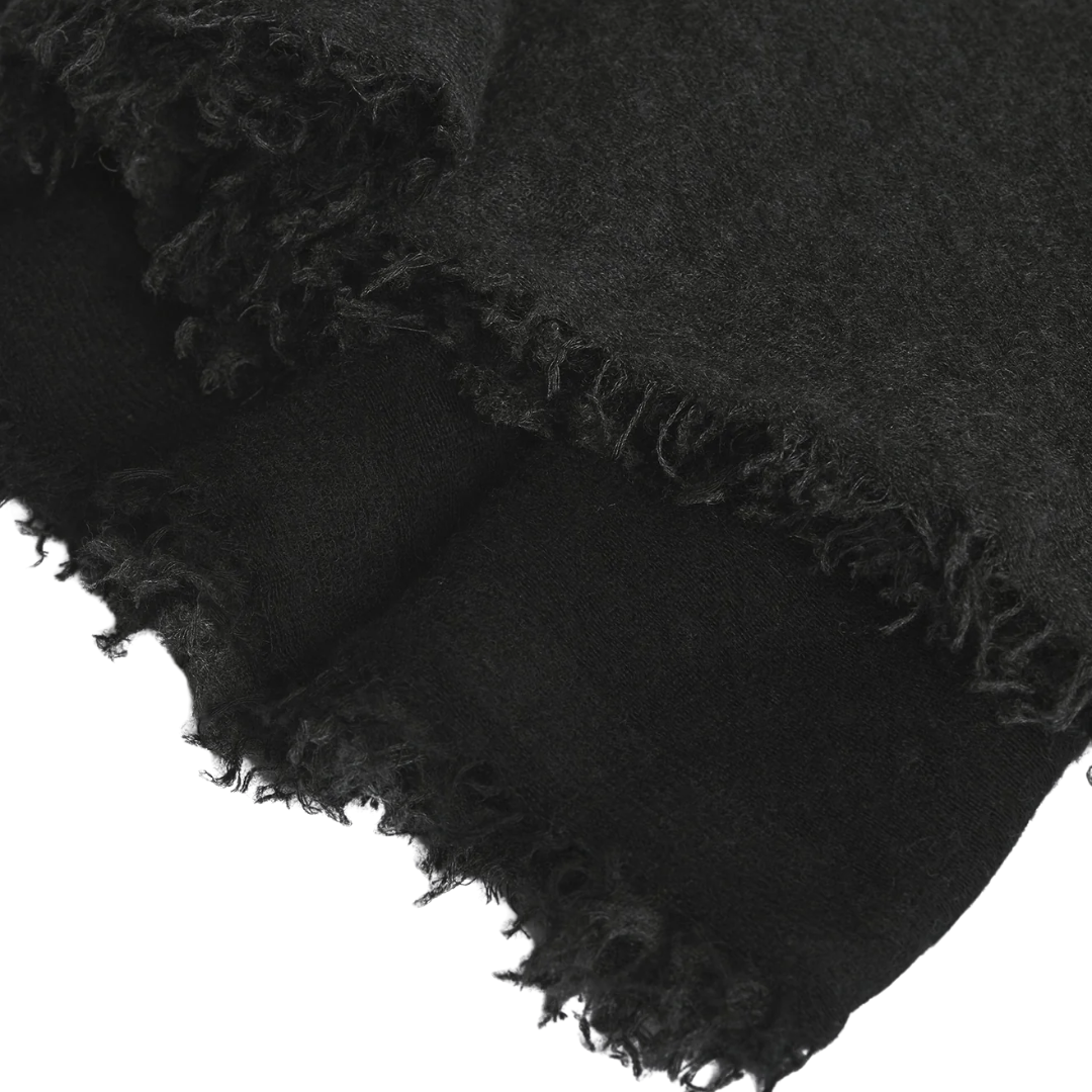 Love Duo Scarf in Charcoal & Black