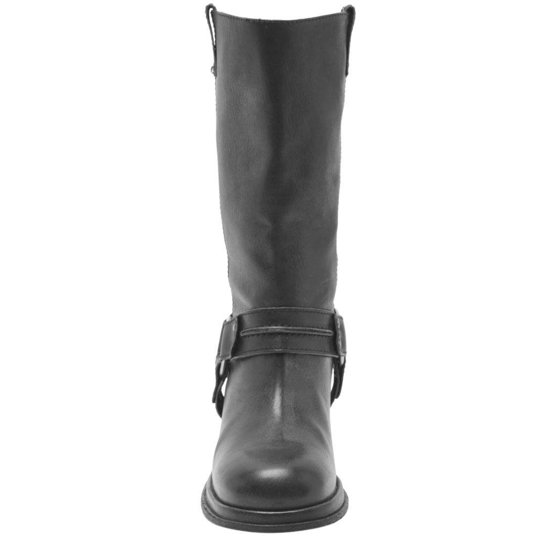 Anok Harness Boot in Black Distressed