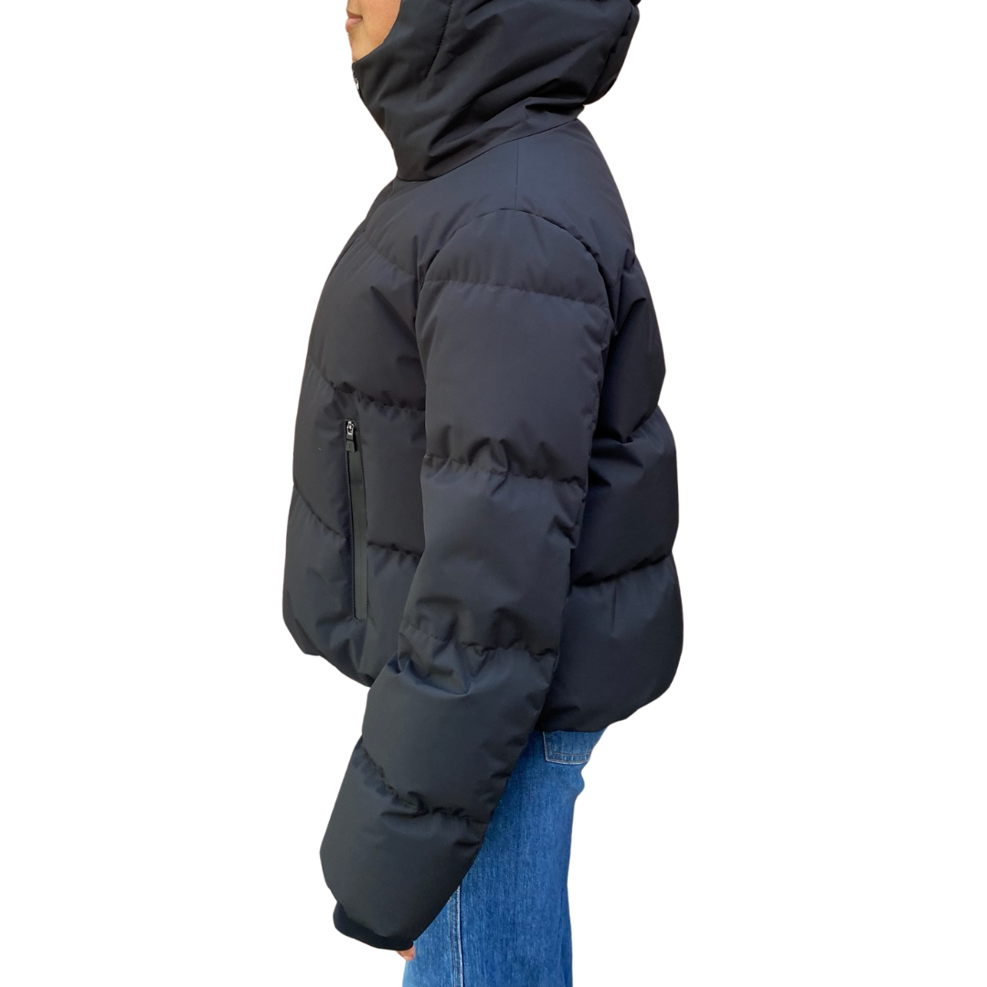 Bomber Crop Puffy in Black