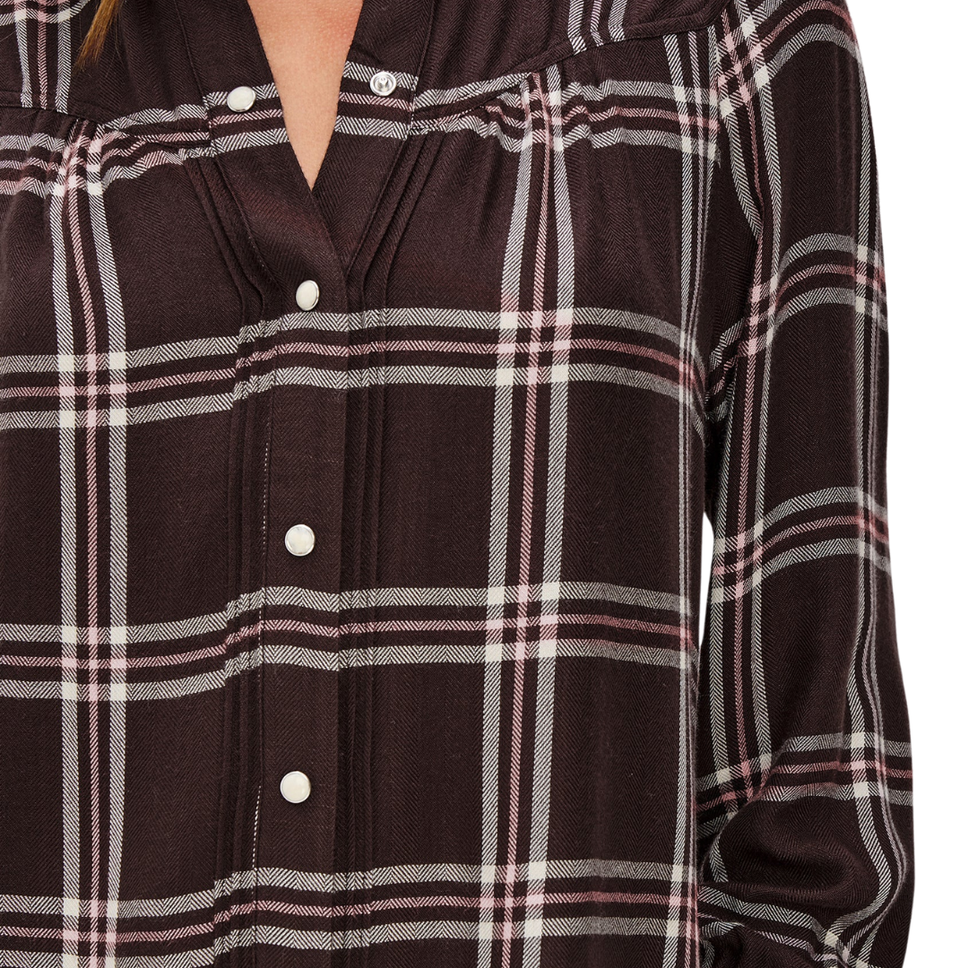 Alanna Shirt in Chocolate Napoleon