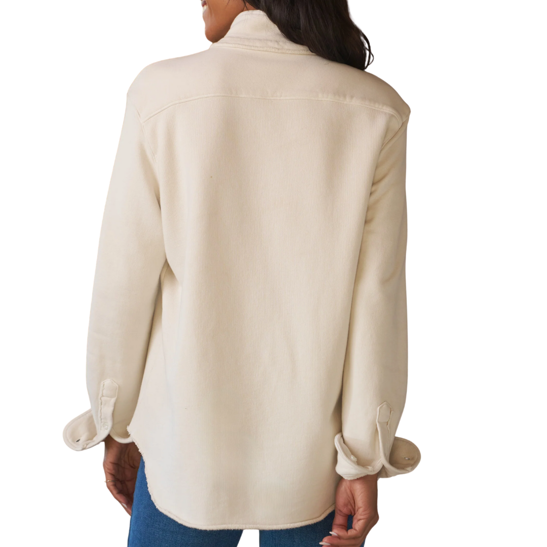 Eileen in Vintage White Triple Fleece