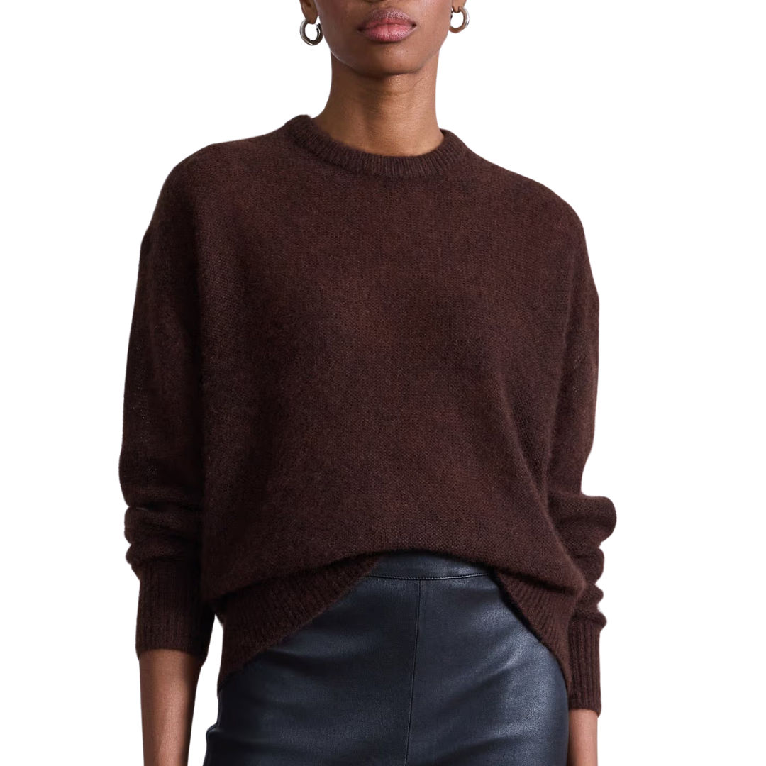 Softest Tissue Weight Sweater in Chocolate