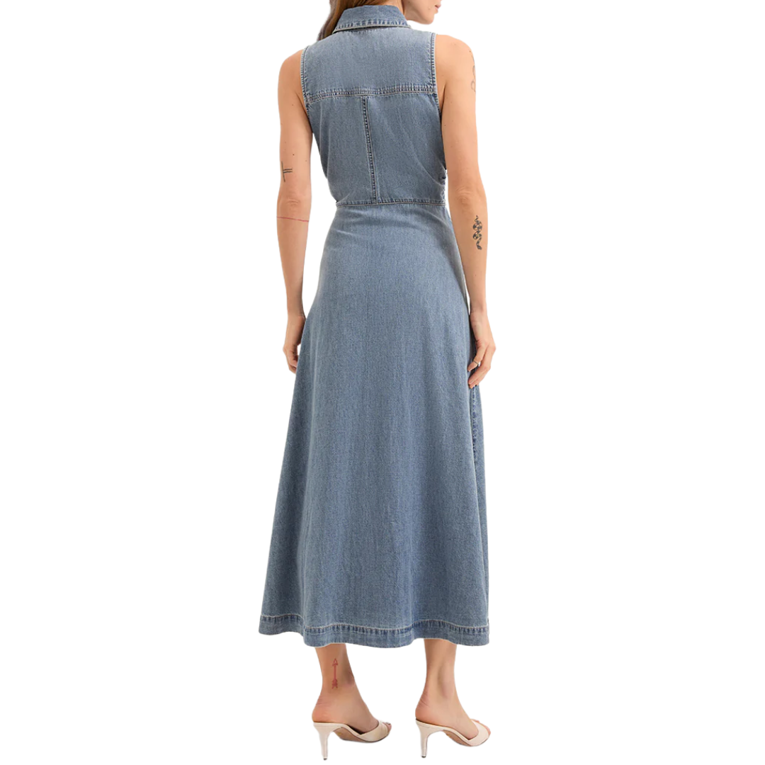 Fuller Denim Midi Dress in Starlight