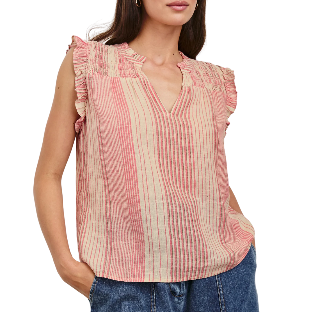 Arlene Top in Salerno Stripe