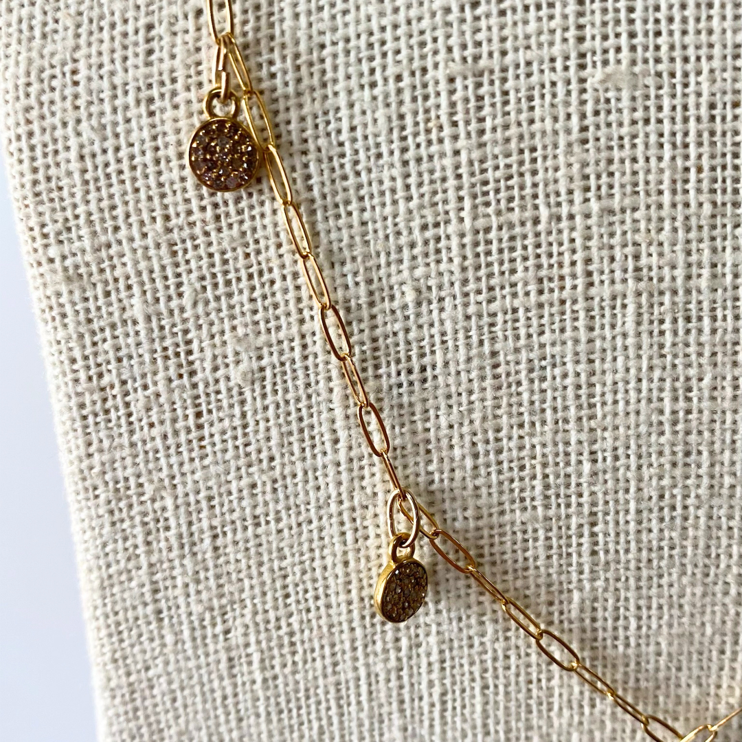 Diamond Small Round Necklace