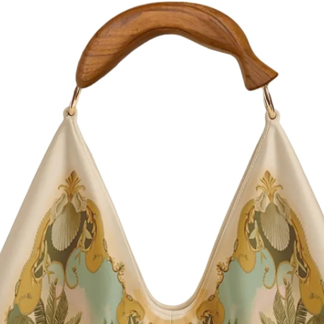 Satin Scarf Medium Bag in Royal Sea