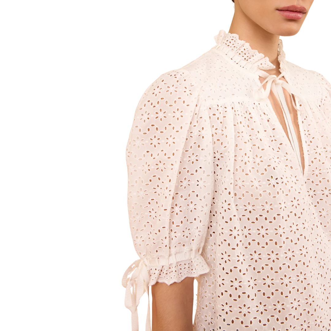 Alouette Cotton Top in Pristine