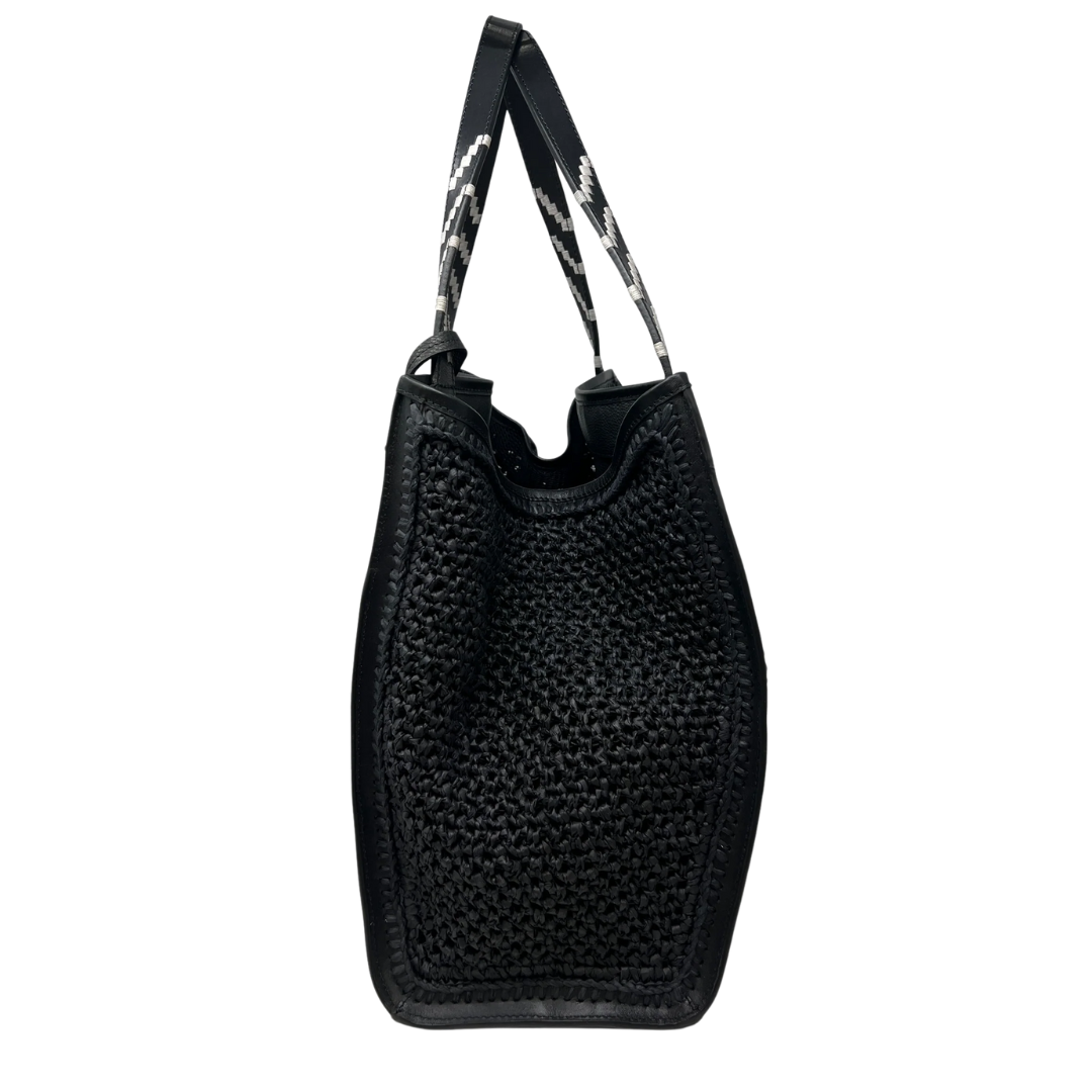 Slim Taunton Tote in Black Mesh