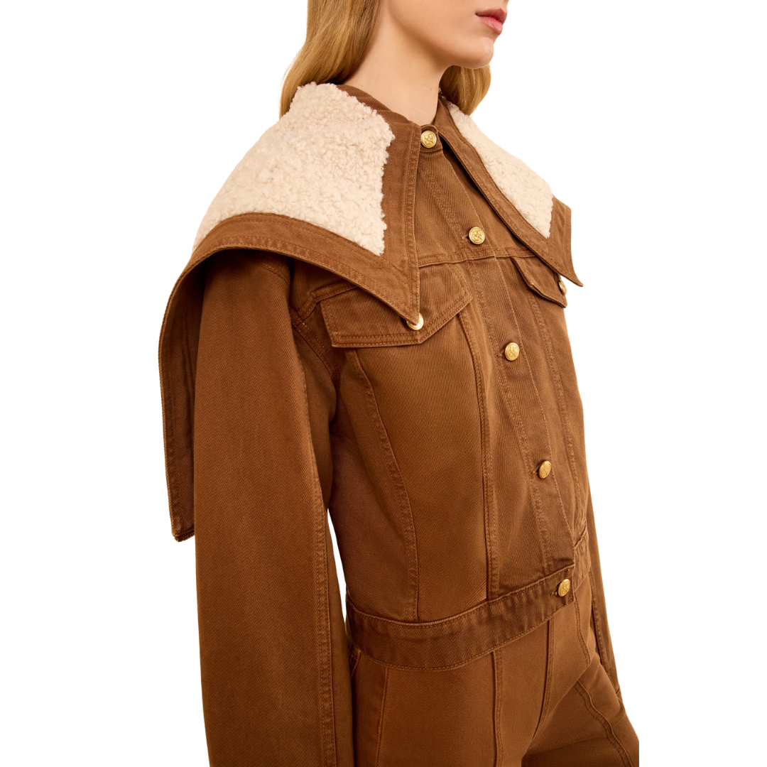 The Sybil Denim Jacket in Umber