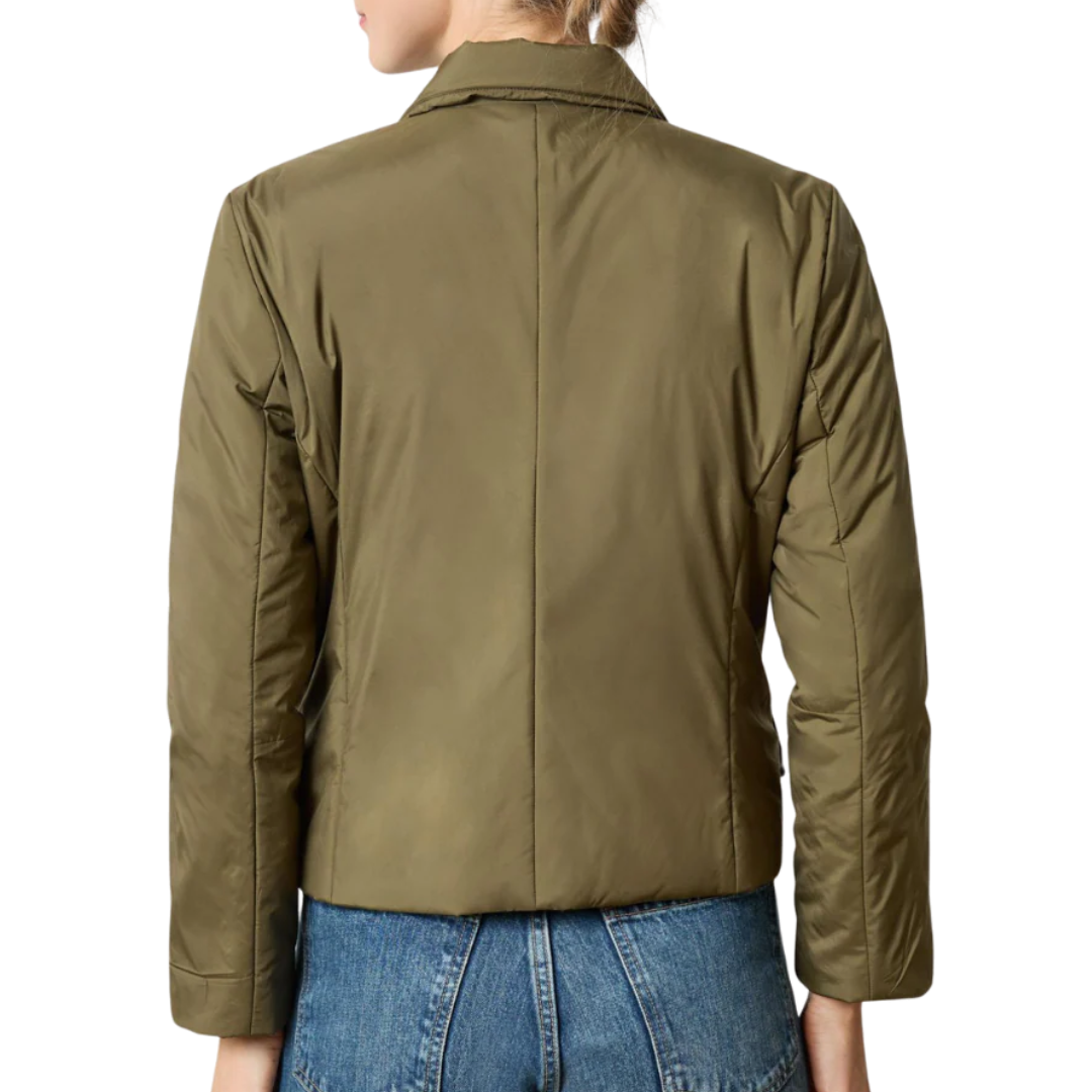 Padded Blazer in Evergreen