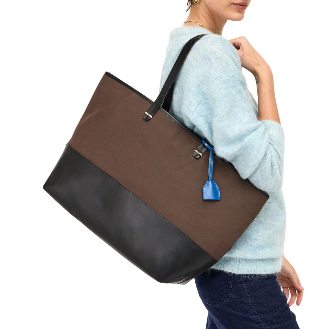 Volie Canvas Tote in Kalamata/Black
